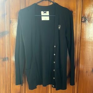 Navy Blue Gilly Hicks Button Up Cardigan